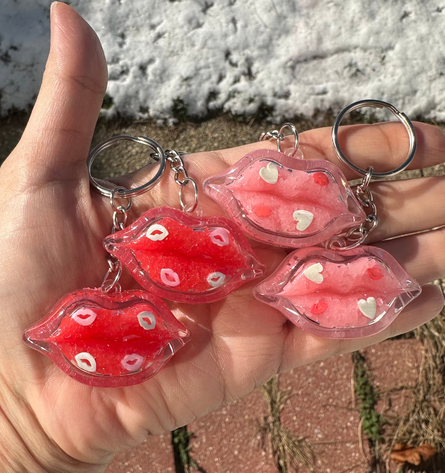 👄Sweet Kisses Lip Scrub Keychains👄