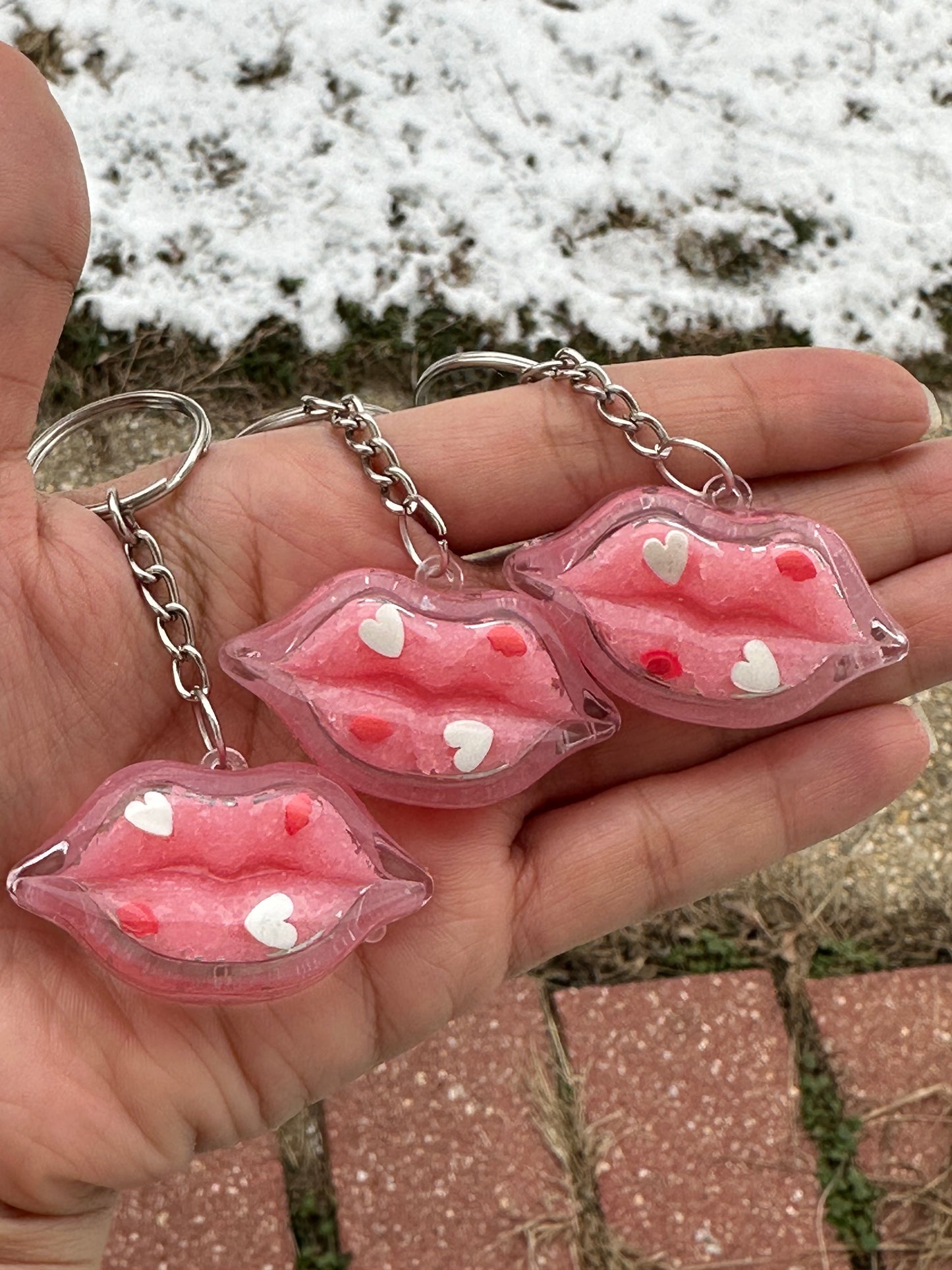 👄Sweet Kisses Lip Scrub Keychains👄