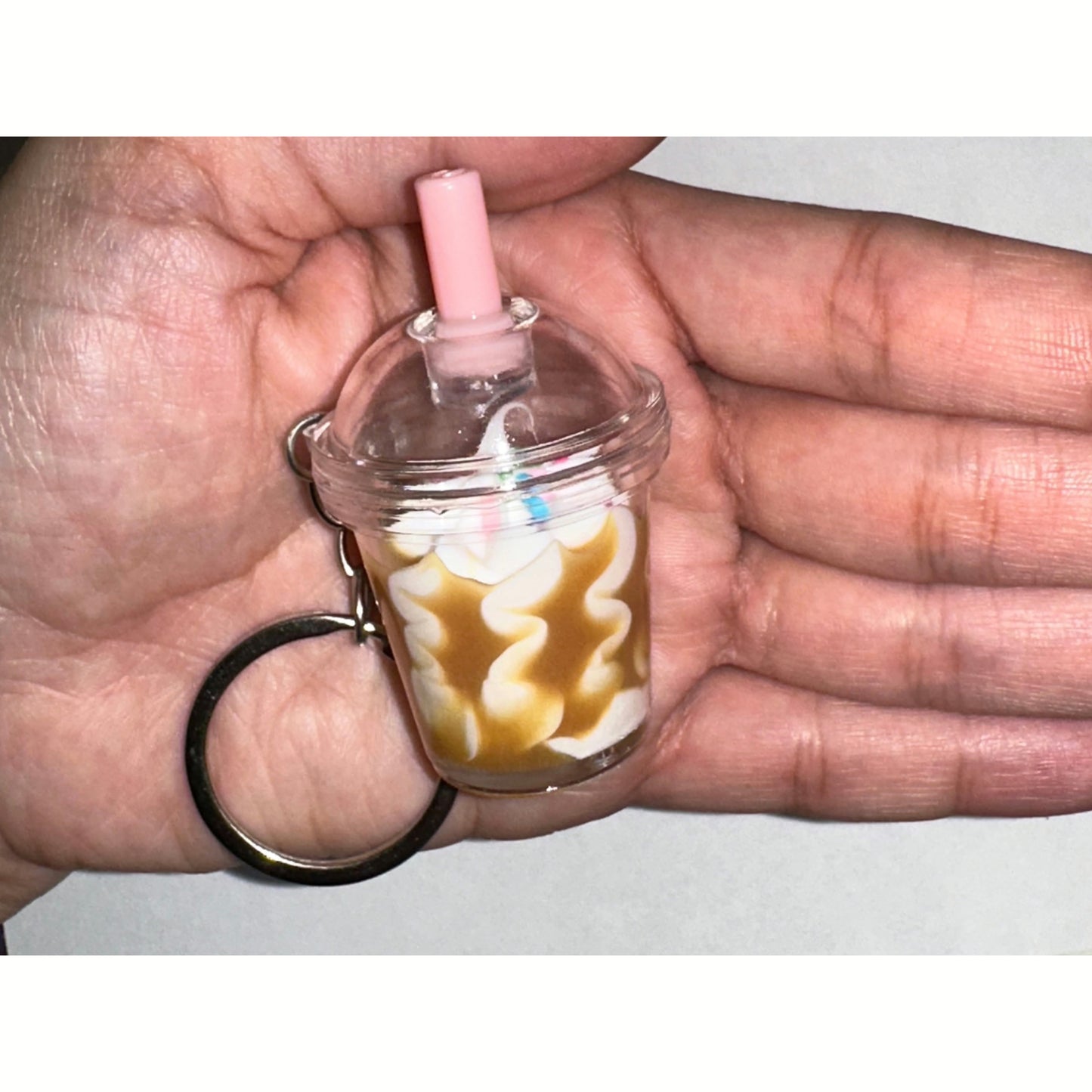 ☕Caramel Frappe Keychain☕